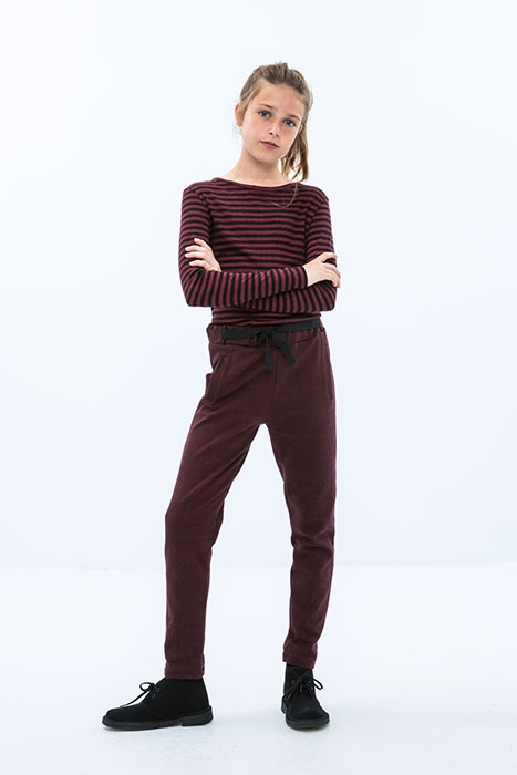 GIRLS JETTE PANT TWEED WINE 4