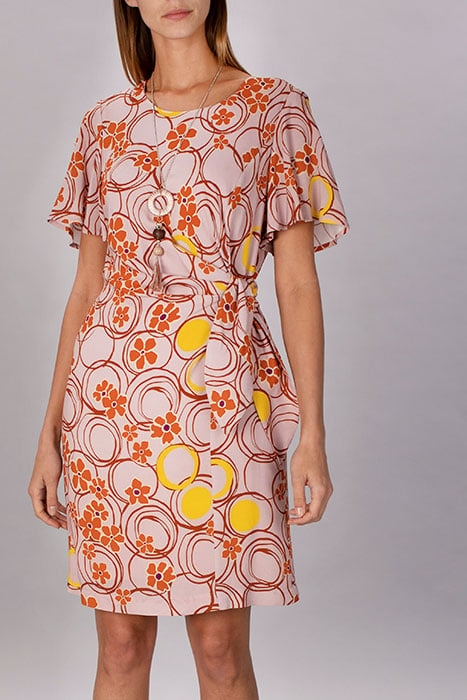 DRESS WITH KNOT ON THE SIDE MULTI 1