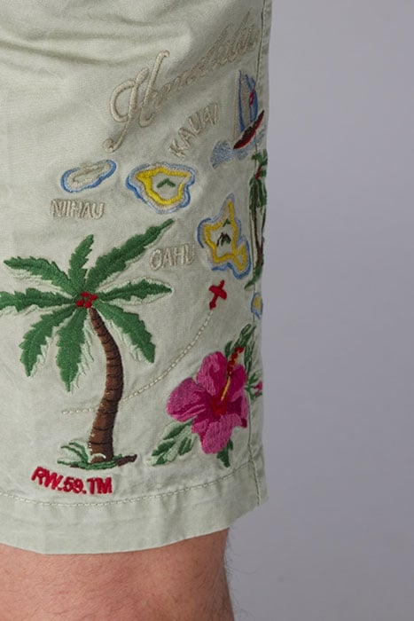 CHINO COTTON SHORTS GREEN 3