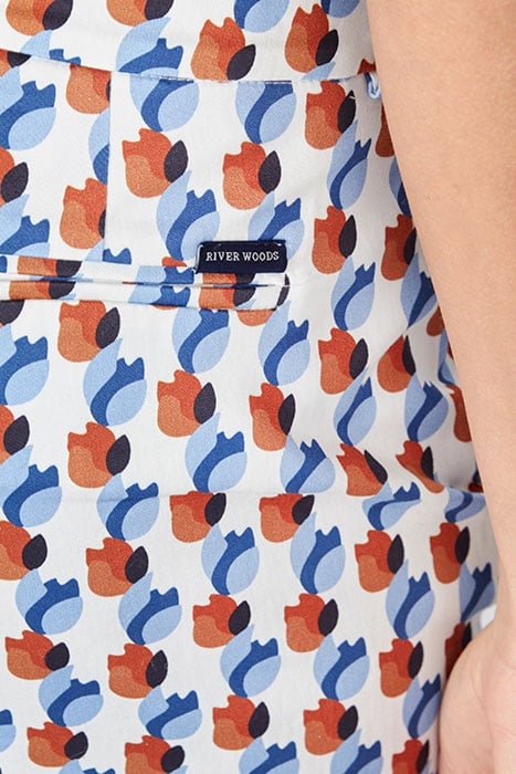 COTTON PANTS WITH PLEATS BLUE 3