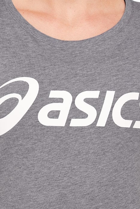 SPORT LOGO TEE MID GREY HEATHER/ BRILLIANT WHITE 4