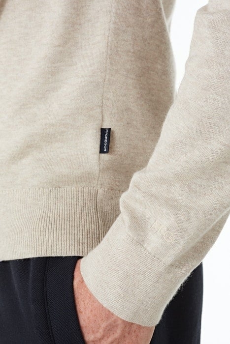 COTTON SILK BUTTON CARDIGAN SEASHELL 3