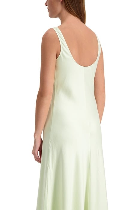 LONG SATIN SLIP DRESS PALE LIME 3