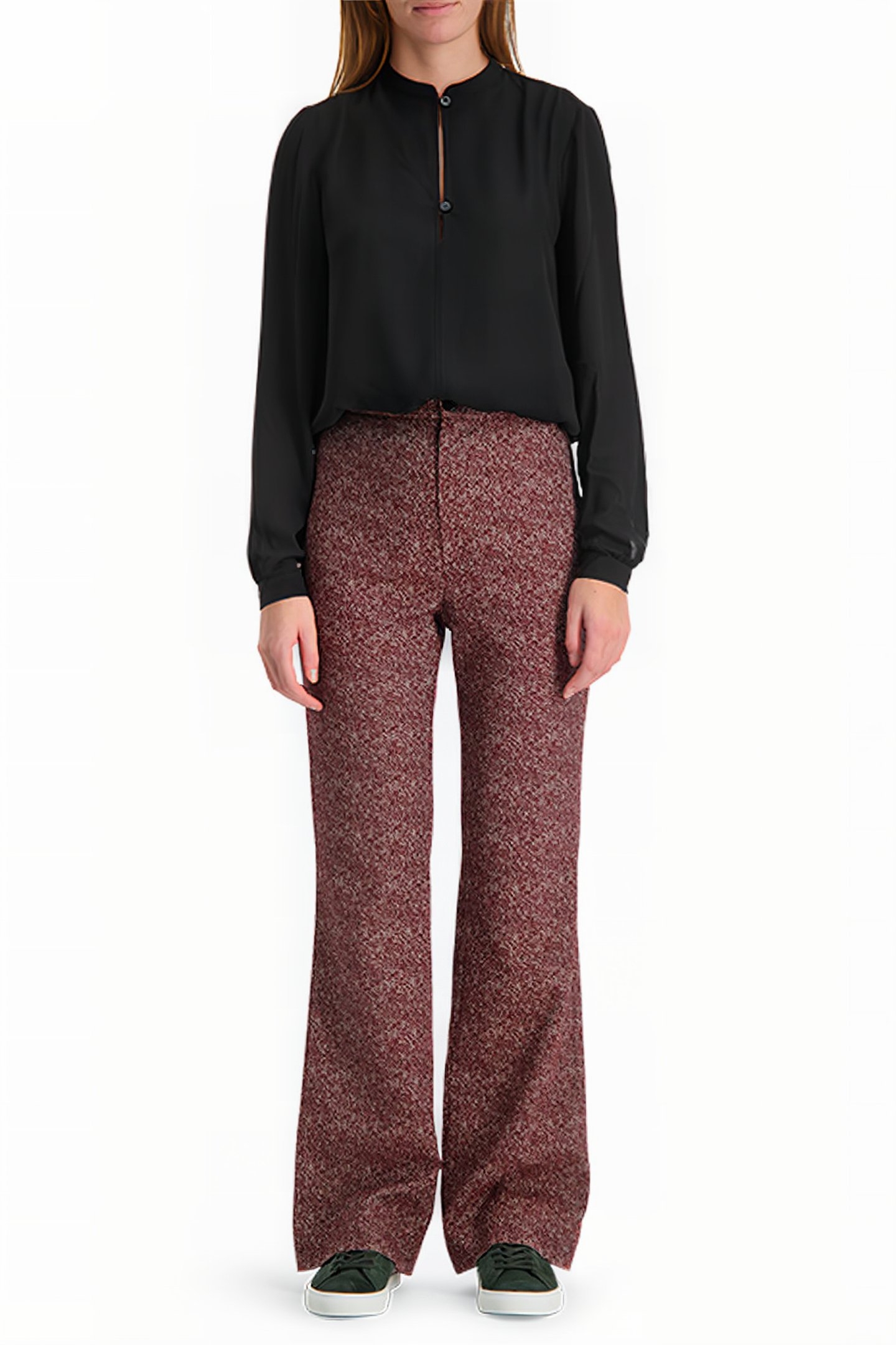 NYX MELANGE TROUSER MERLOT MEL 3