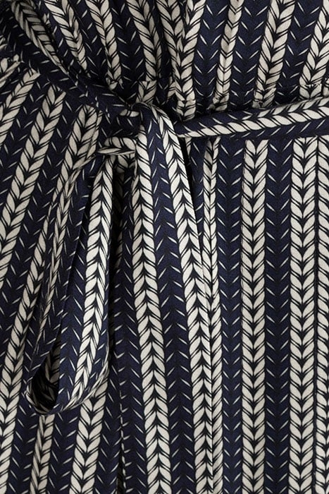 DRESS LS POLOCOLLAR + BELT BLUE 5