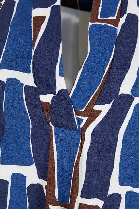 DRESS WITH BIG CUFFS BLUE 4