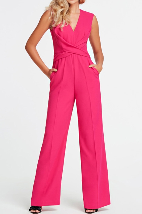 MARCIANO BY GUESS CAMILE JUMPSUIT R/O FOXGLOVE FUSCHIA 3