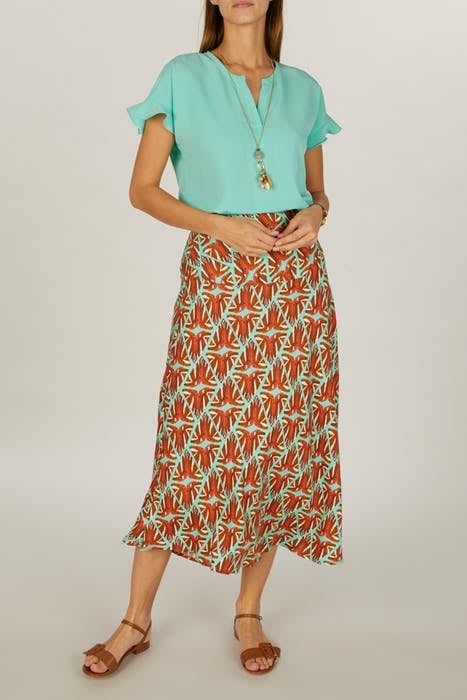 SHIRT VNECK TOP RUCHE ARMHOLE MINT 3