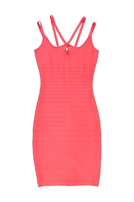 JAKLYN BANDAGE DRESS POP RED 1