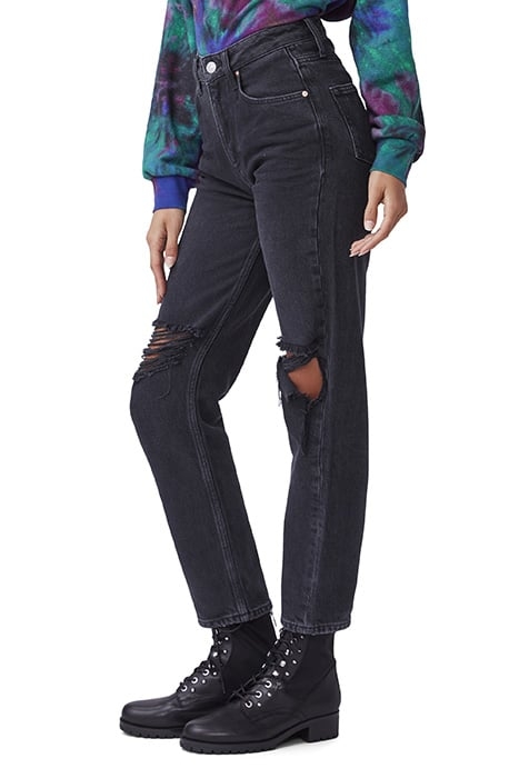 SARAH STRAIGHT CABALLO INSEAM BLACK MEADOW DESTRUCTED 3