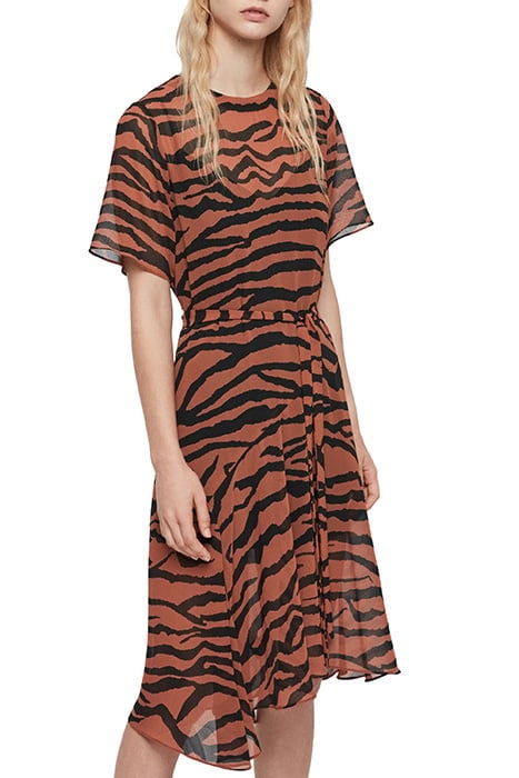 ENKI ZEPHYR DRESS TOFFEE BROWN/BLACK 2