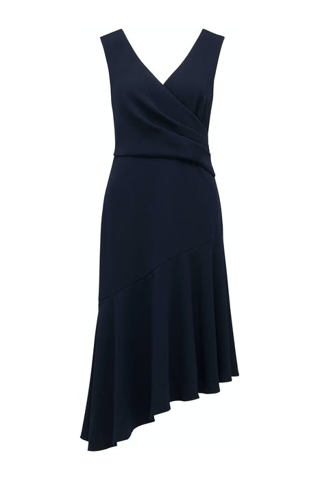 CYNTHIA DRAPED DRESS NAVY 5