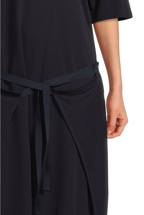 DOUBLE WRAP JERSEY DRESS NAVY 4