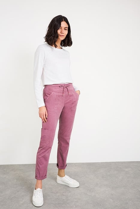 CORD UTILITY TROUSER MID PINK 3