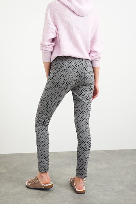 JODIE SPOT PONTE JEGGINGS GREY MULTI 2