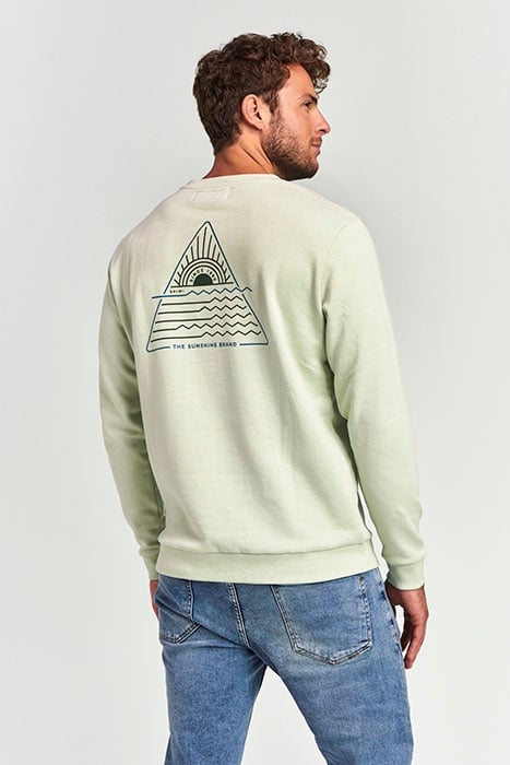 MEN SWEATER TRIANGLE MINTY PISTACHE GREEN 3