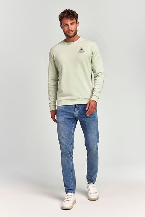 MEN SWEATER TRIANGLE MINTY PISTACHE GREEN 4
