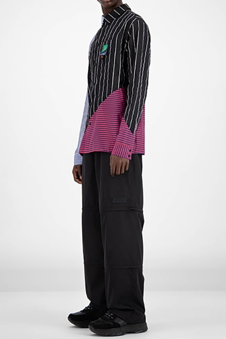BLACK STRIPED HADEE SHIRT 3