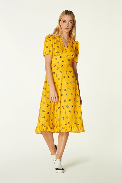 ELSON MIDI DRESS YELLOW 1