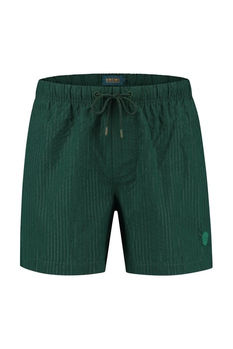 MEN SWIMSHORT SEERSUCKER PINE GREEN 1