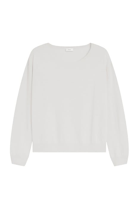 CREW LONG SLEEVE KNIT IVORY 3