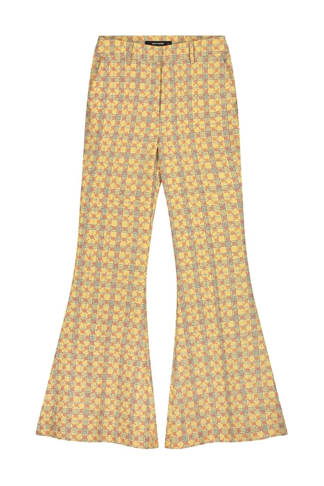 YELLOW CHECK KACY PANTS 1