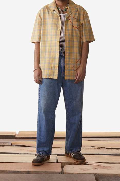 YELLOW CHECK KOVAN SHIRT 1