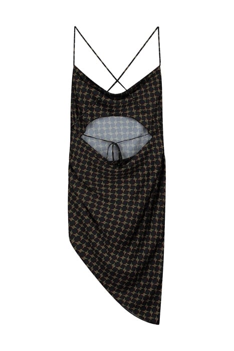 BLACK MONOGRAM REMONO DRESS 4