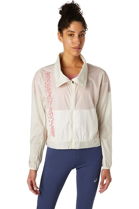 ASICS RUN JACKET BIRCH/SMOKEY ROSE 1