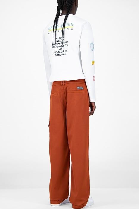 RUST JEFAC SATIN PANTS ORANGE 2