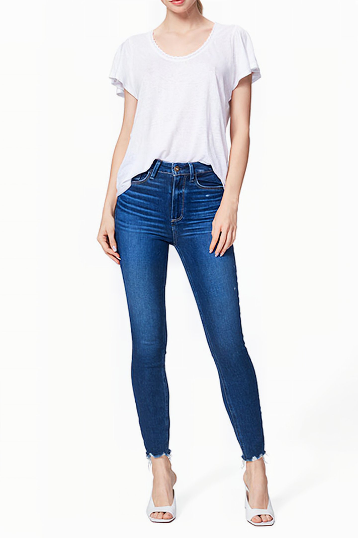 MARGOT ANKLE ACOUSTIC DISTRESSED TUNED HEM 3