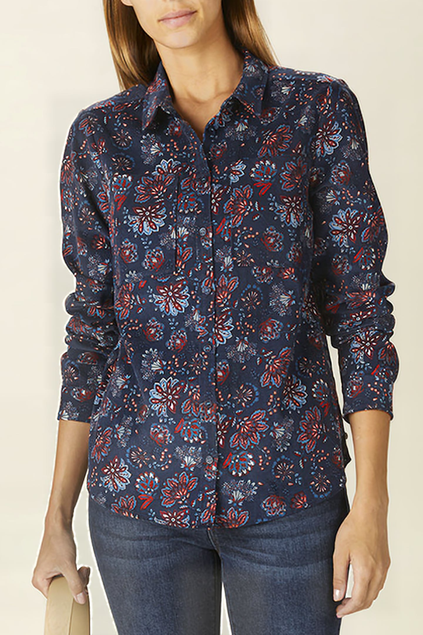 SHIRT WITH CHEST POCKETS BLUE 2