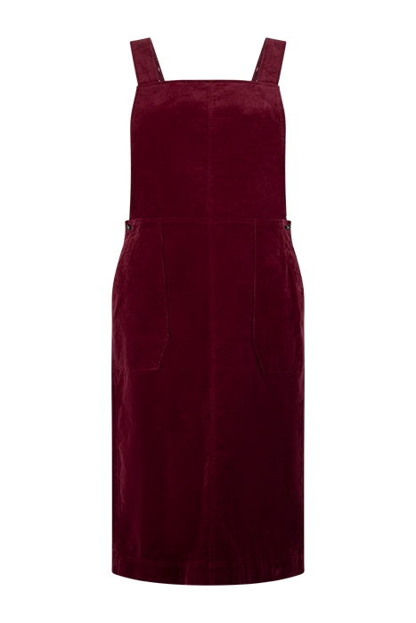 IDA  CORD PINAFORE MID PLUM 1
