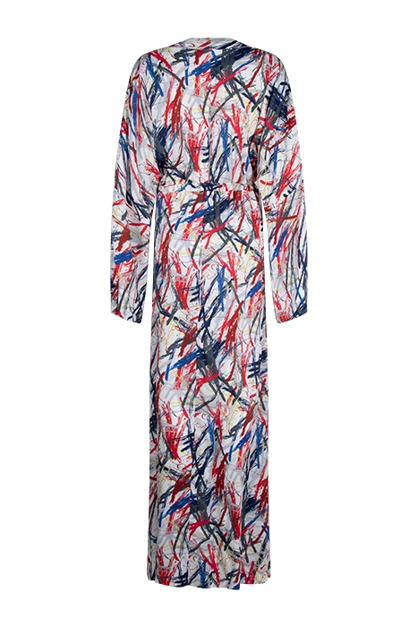 WOMEN'S LONG KIMONO BRUSH PRINT 2