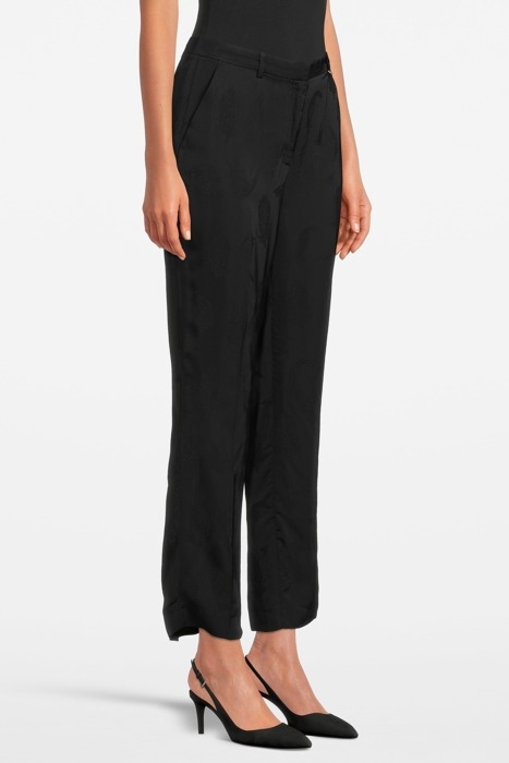 MARCIANO BY GUESS CROP FLARE PANTS JET BLACK W/ FROST G 3
