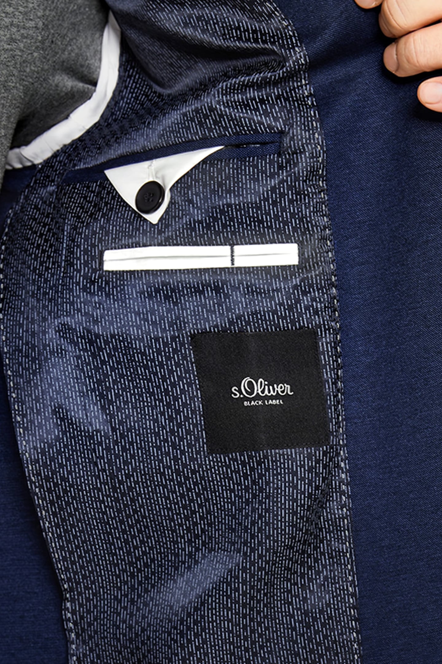 BLAZER LONG SLEEVE JOGG S BLACK LABEL DARK BLUE MELANGE 5