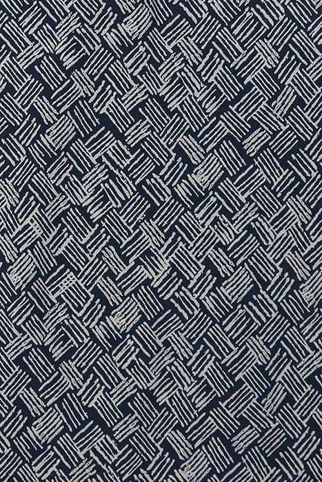 MAISON JERSEY PRINTED TROUSER NAVY PRINT 3