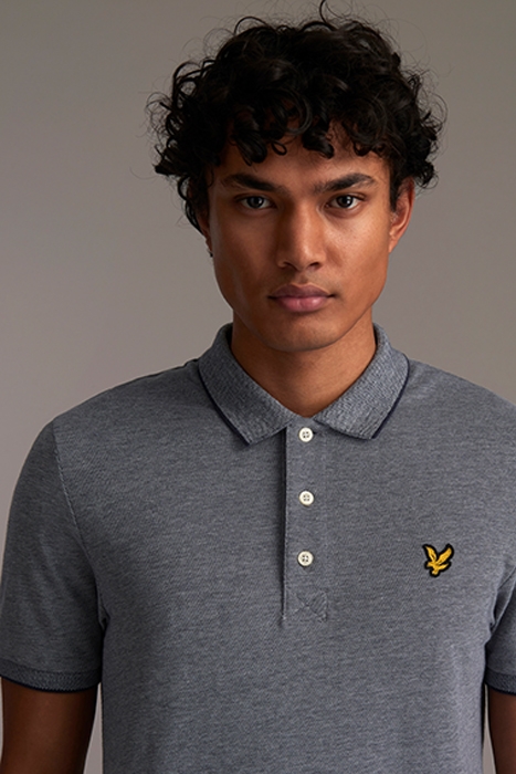 OXFORD POLO SHIRT WHITE/DARK NAVY 4