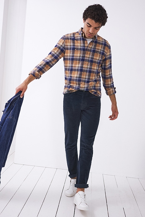 CROSBY CORD TROUSER DARK NAVY 2