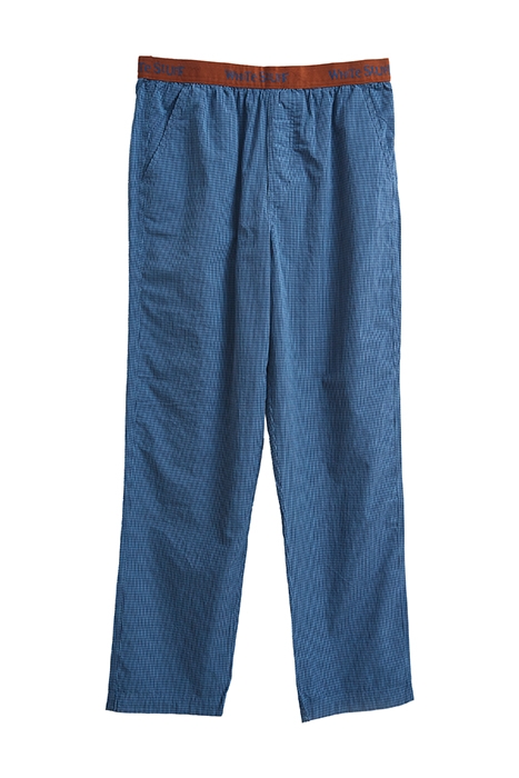 BARDON CHECK POPLIN PJ BOTTOM NAVY MULTI 1