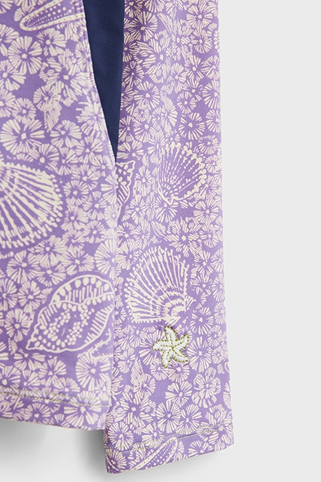 STARFISH RASH VEST PURPLE PRINT 5