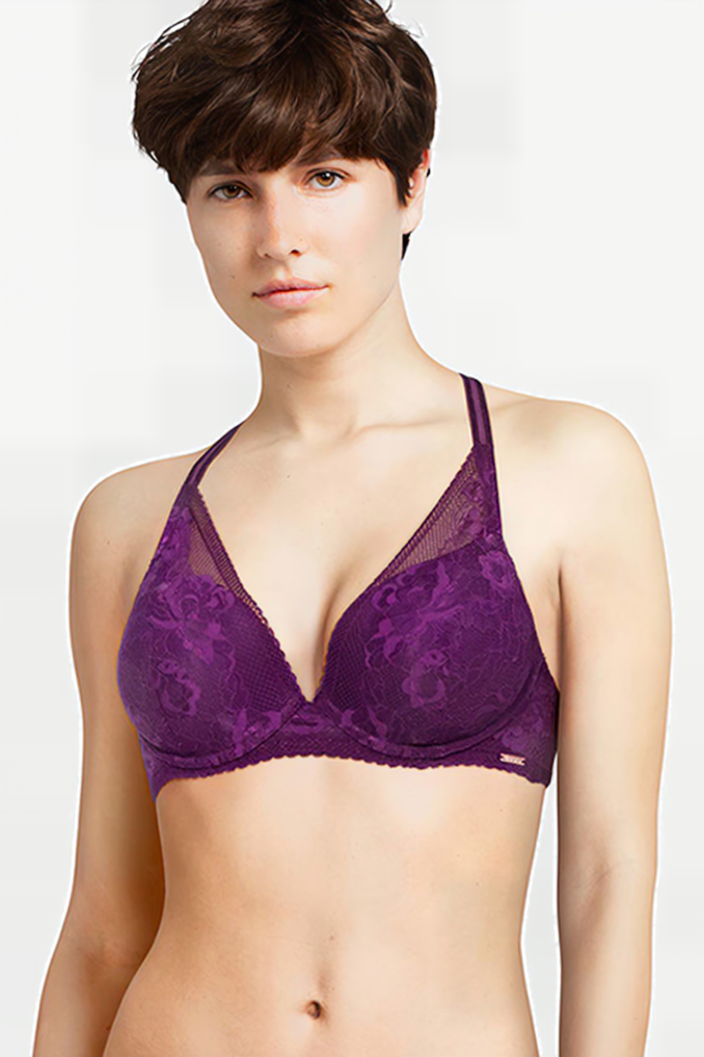 LI BRA T-SHIRT PUSH UP LILLY DR DARK BERRY 2
