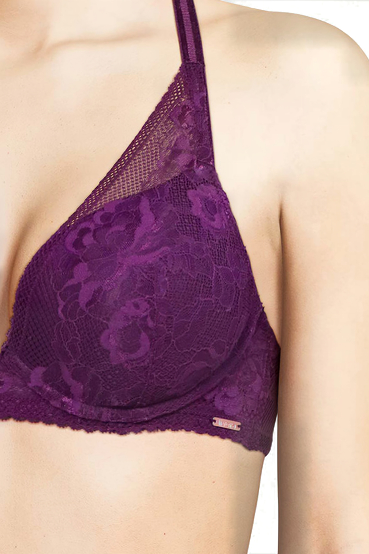LI BRA T-SHIRT PUSH UP LILLY DR DARK BERRY 4