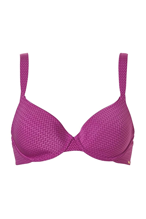 LI BRA T-SHIRT LINDSEY WAVE TYRIAN PINK 1