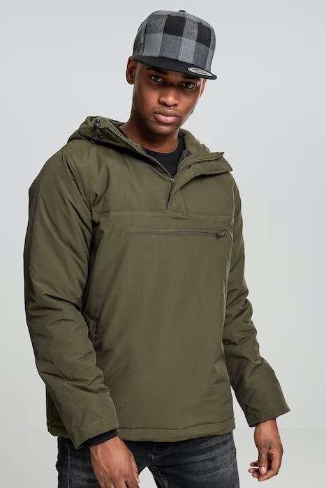 PADDED PULL OVER JACKET OLIVE 7