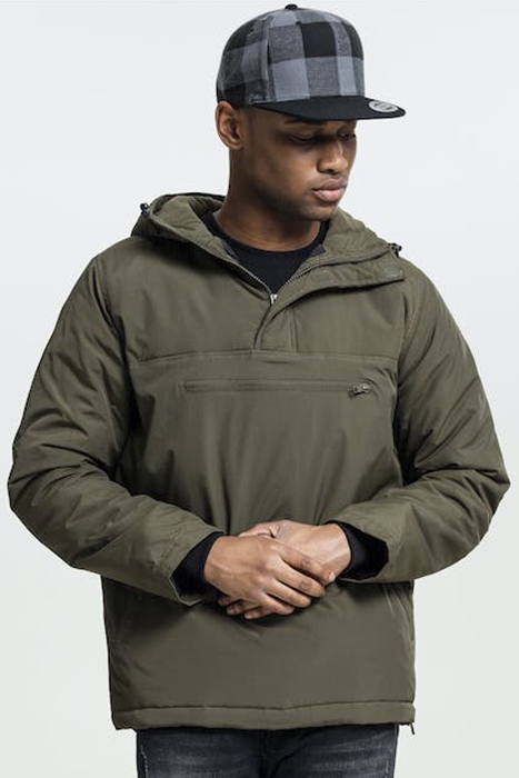 PADDED PULL OVER JACKET OLIVE 2