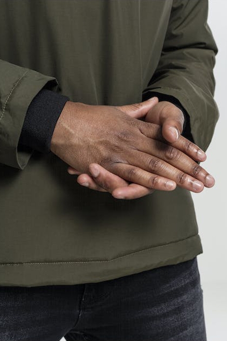 PADDED PULL OVER JACKET OLIVE 8