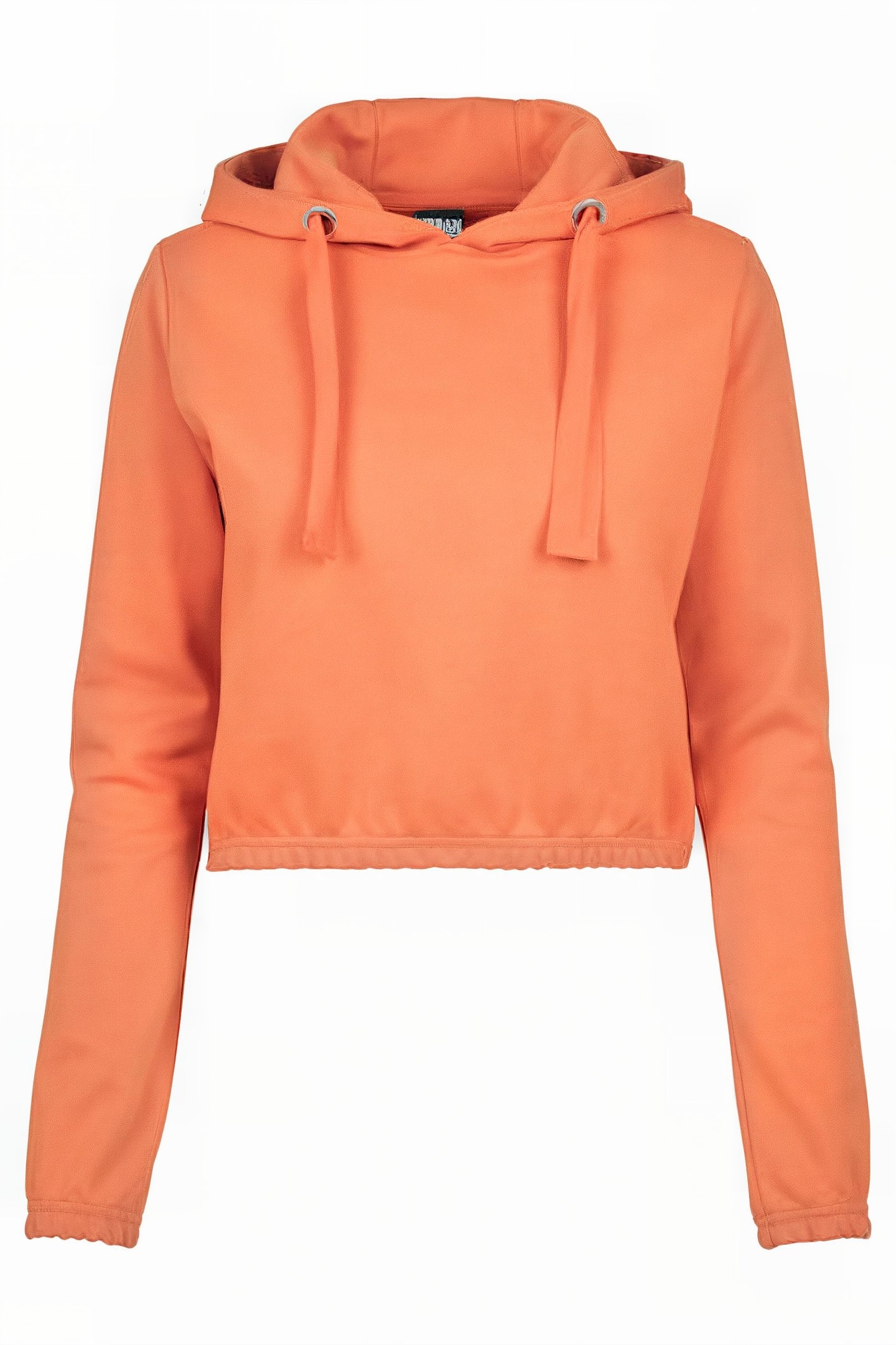 LADIES INTERLOCK SHORT HOODY RUST ORANGE 1