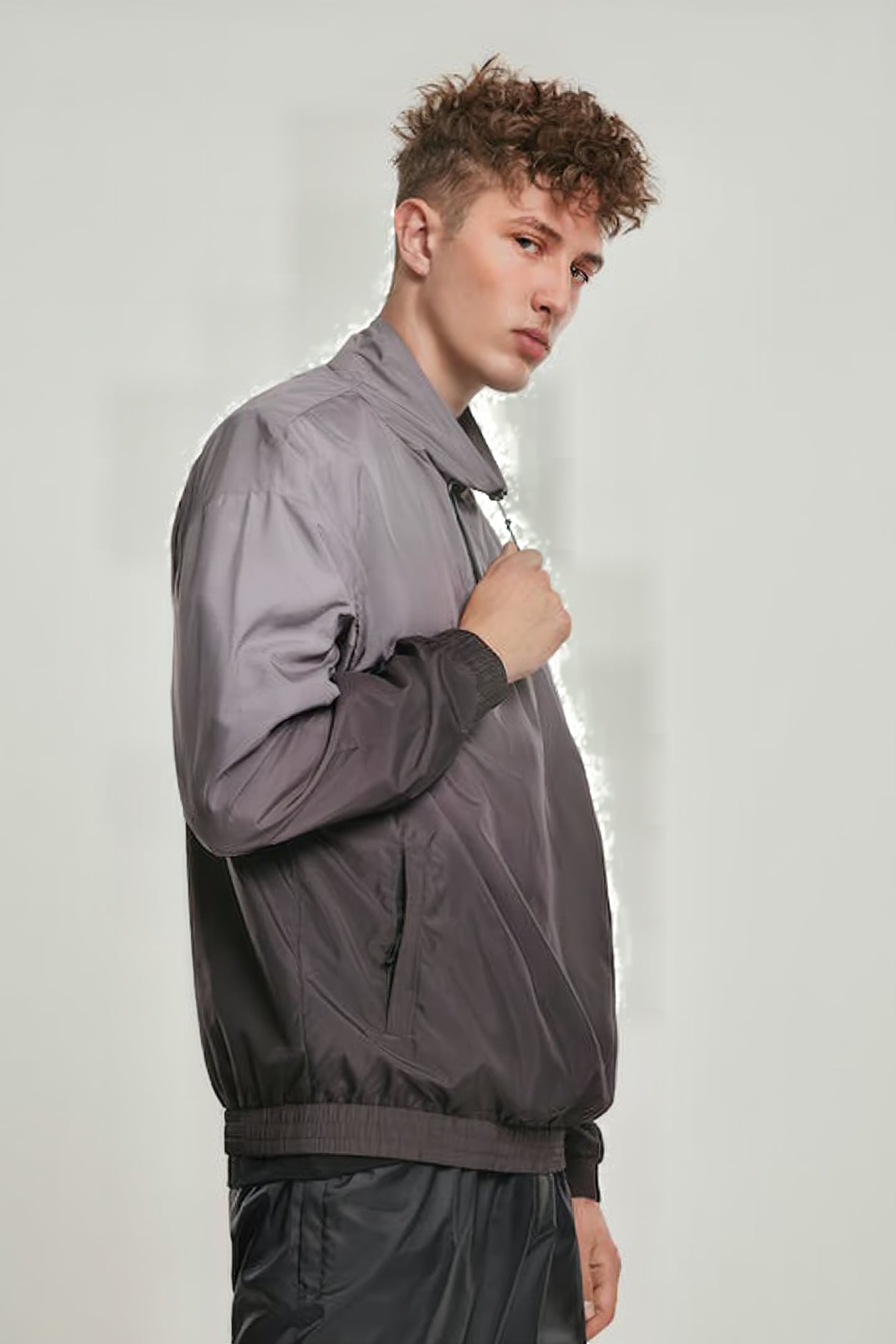 GRADIENT PULL OVER JACKET BLACK/GREY 6