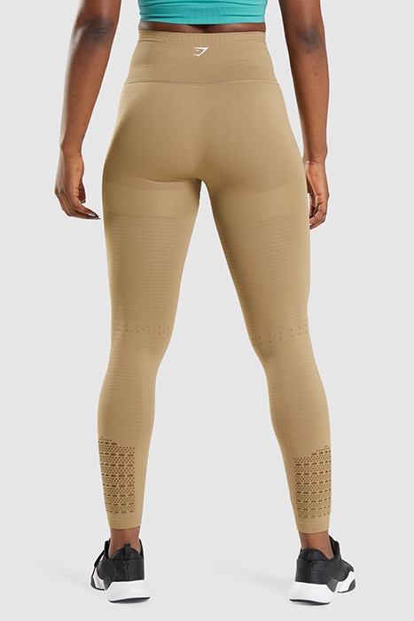 GYMSHARK ENERGY SEAMLESS LEGGINGS - BISCOTTI BROWN 2